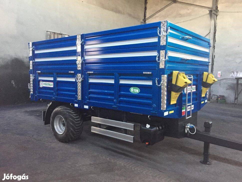 Egytengelyes 8 tonnás pótkocsi