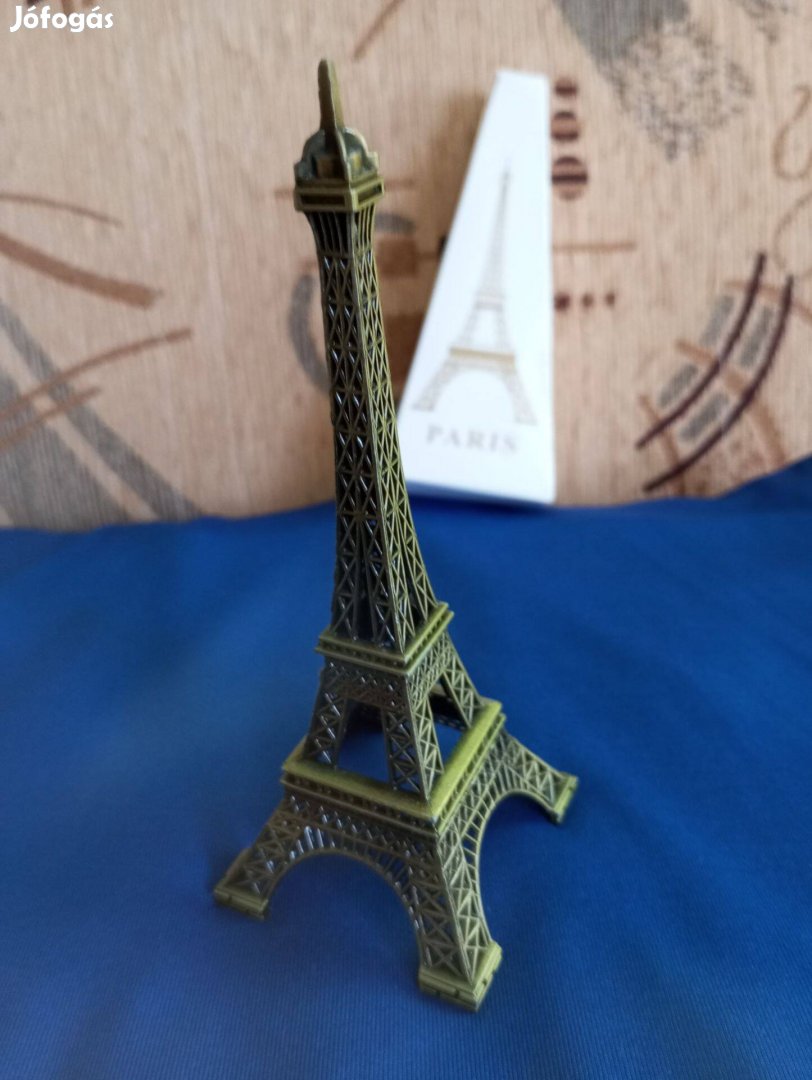 Eiffel torony Párizs fém makett 13 cm új