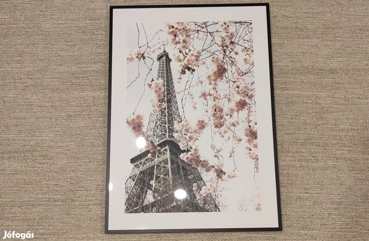 Eiffel torony poszter kerettel, új, 50 x 70 cm