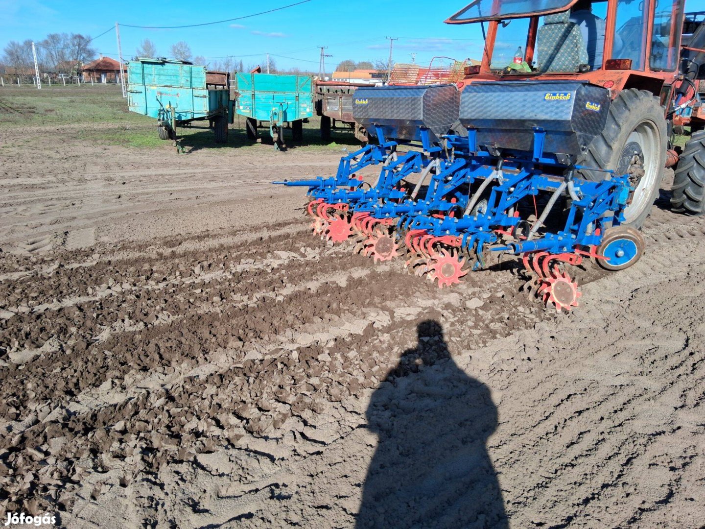 Einböck 4 soros sorközművelő forgókapás műtrágya adagolóval