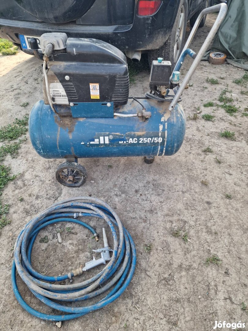 Einhell 50 literes jól működő olajkenésű kompresszor 