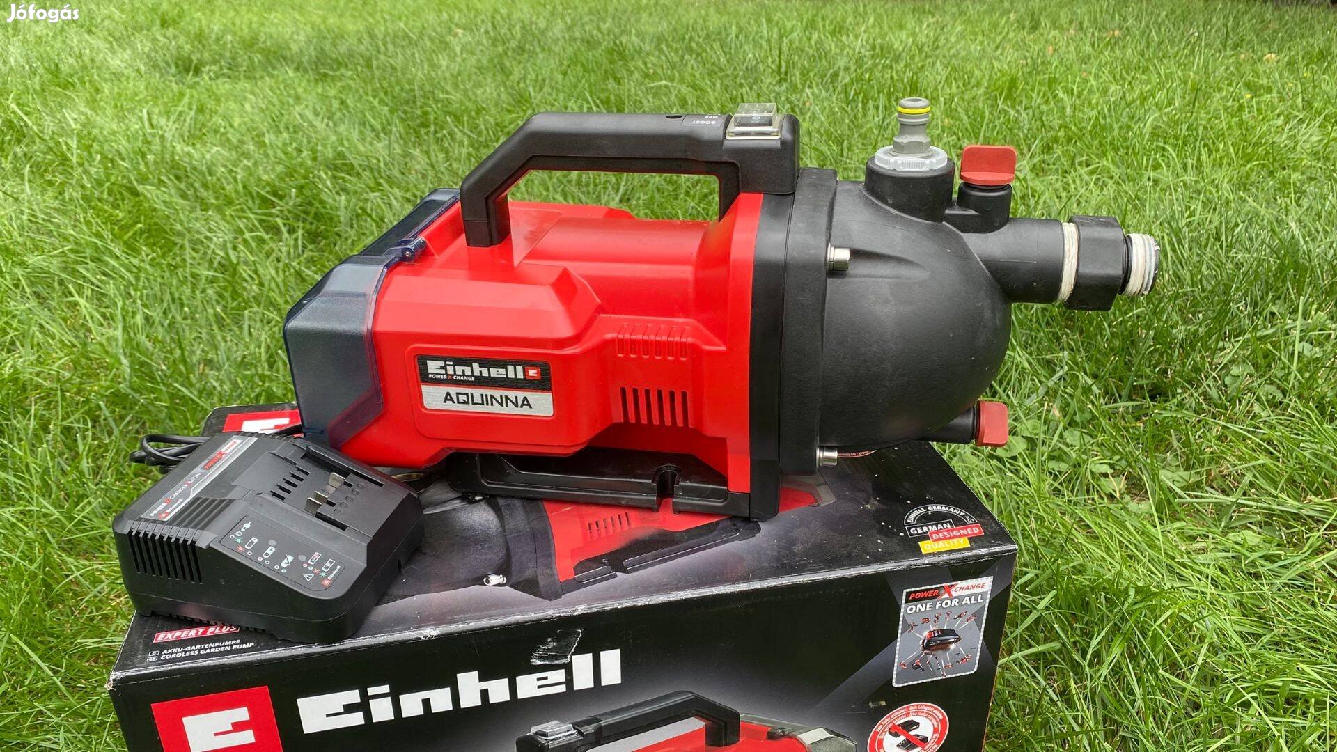 Einhell Aquinna akkus szivattyú + 2 db akku, töltővel