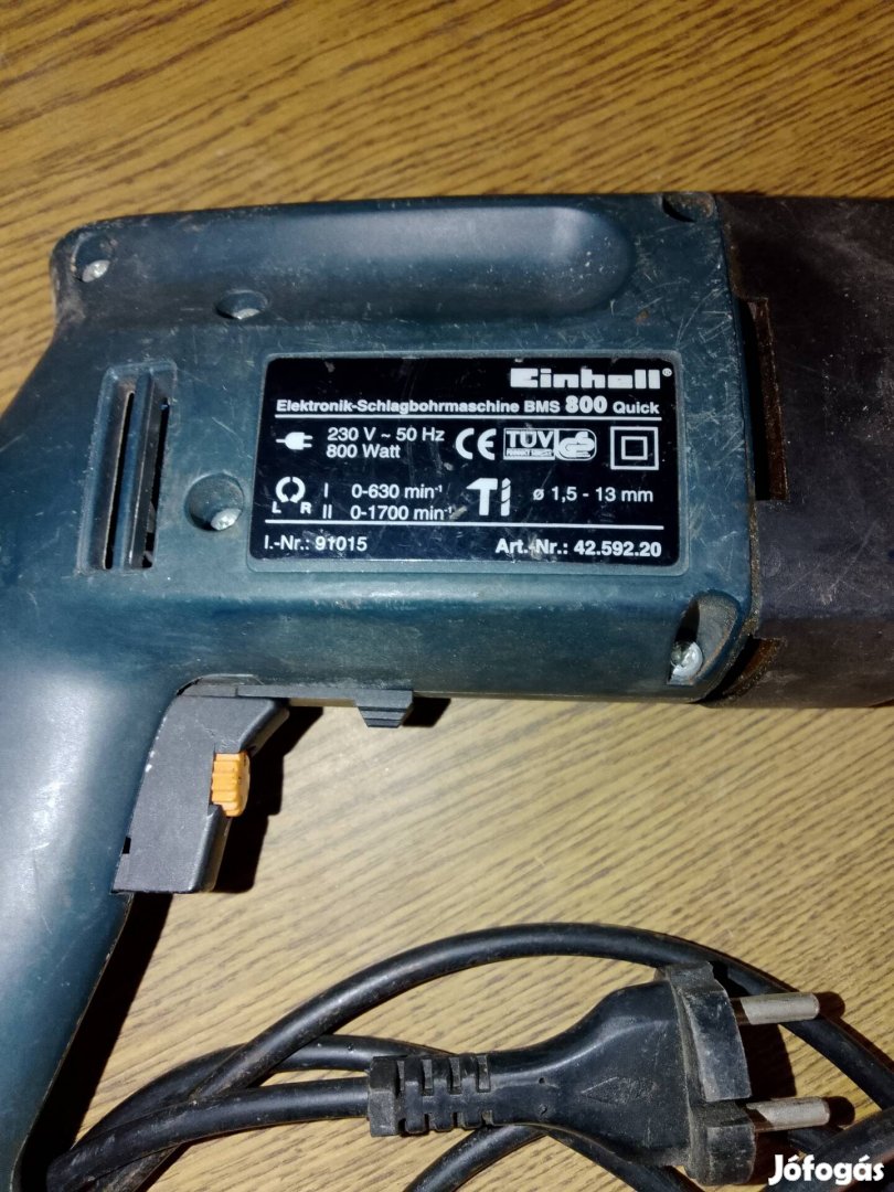 Einhell BMS 800 quick ütvefúró fúrógép 800 watt hibátlan