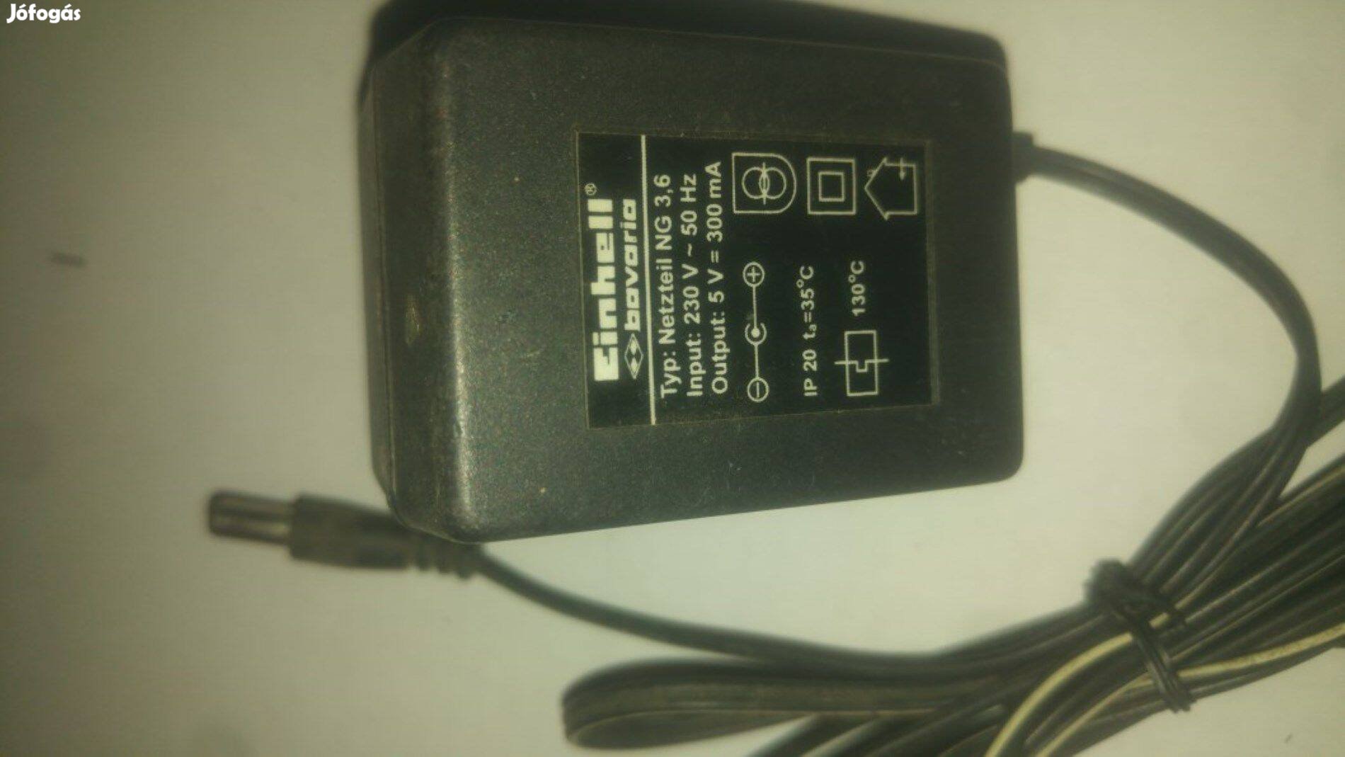 Einhell DC adapter 5V / 300mA működő