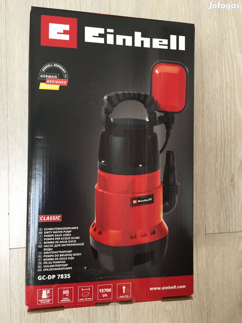 Einhell GC-DP 7835 Szennyvíz szivattyú 780W 15700L/h (4170682)