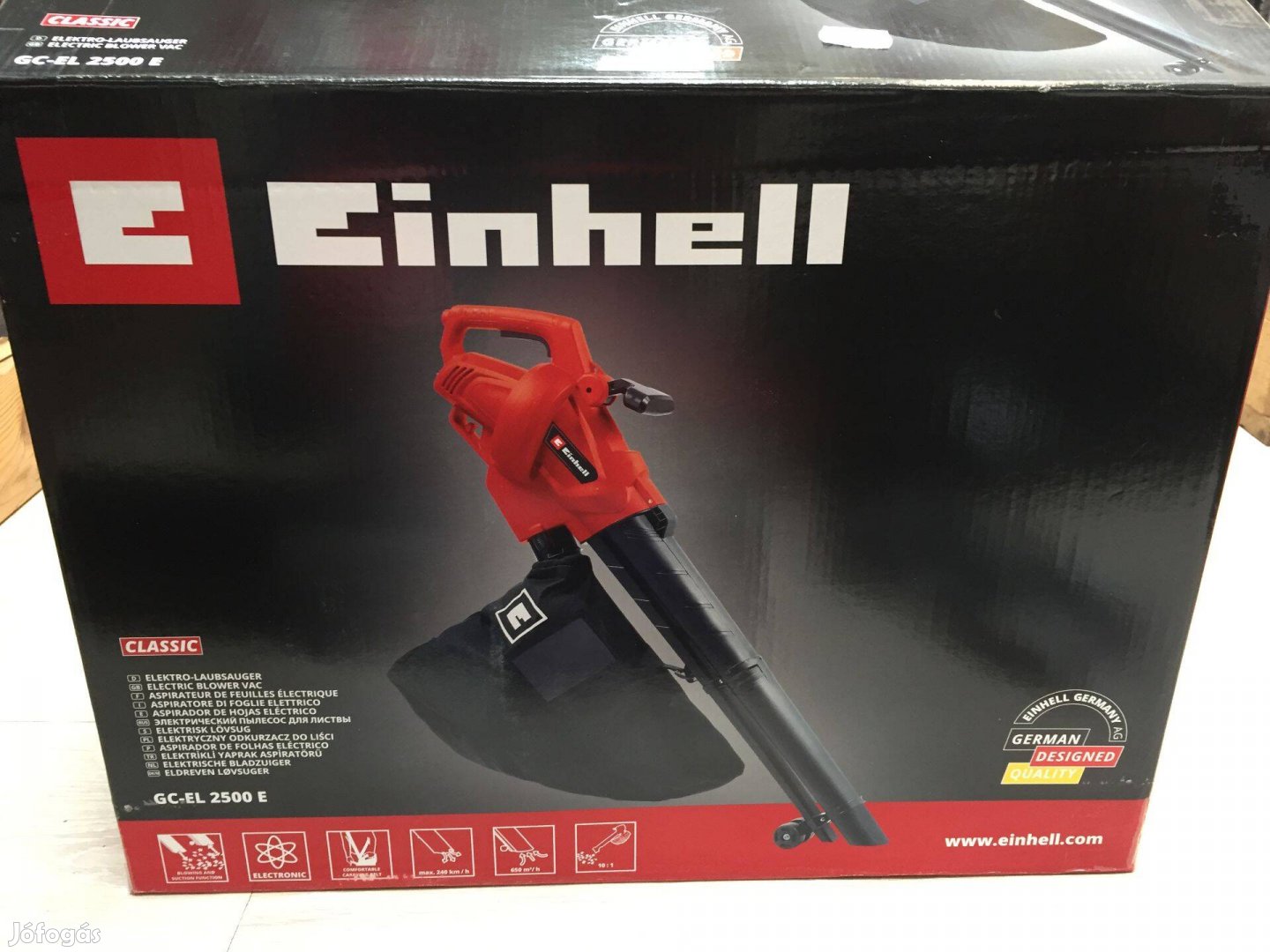 Einhell GC-EL 2500 E Elektromos lombszívó 2500W 40l (3433300)