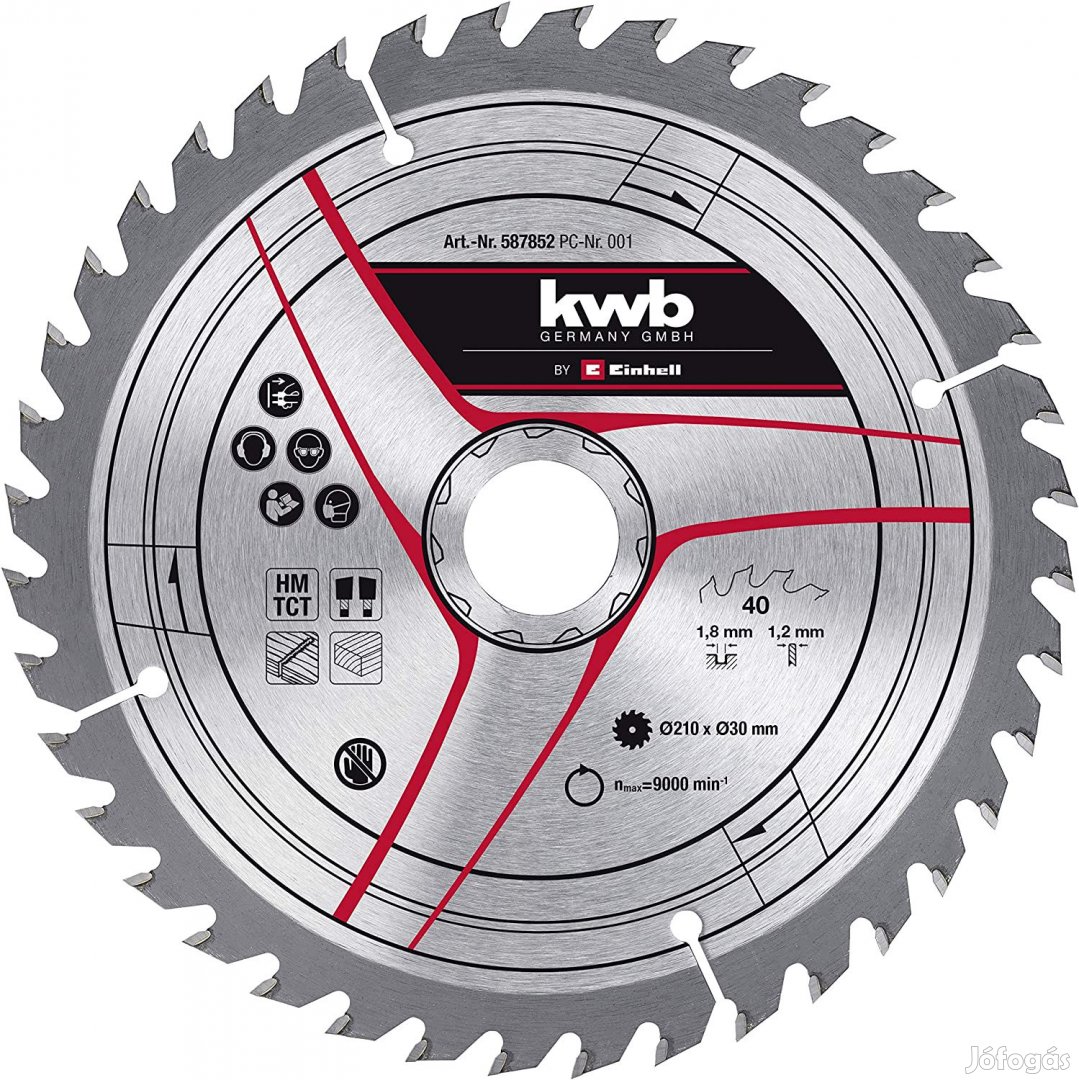 Einhell KWB Fűrészlap 210x30x1,8mm 40 fogas (49587852)