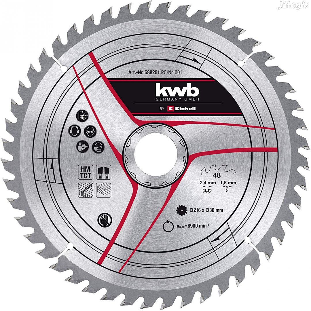 Einhell KWB Fűrészlap 216x30x2,8mm 48 fogas (49588251)