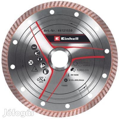 Einhell KWB gyémánt vágótárcsa, vágókorong 150x1,6mm (49721550)