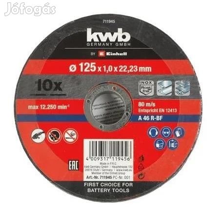 Einhell KWB vágókorong 10db 125x1,0mm (49711945)