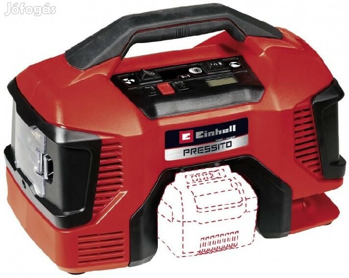 Einhell PRESSITO 18/21 - Solo Akkus kompresszor (akku és töltő nélkül)