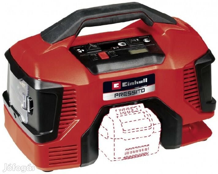 Einhell PRESSITO 18/21 - Solo Akkus kompresszor (akku és töltő nélkül)