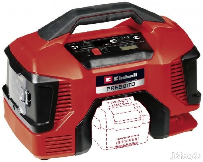 Einhell PRESSITO 18/21 - Solo Akkus kompresszor (akku és töltő nélkül)