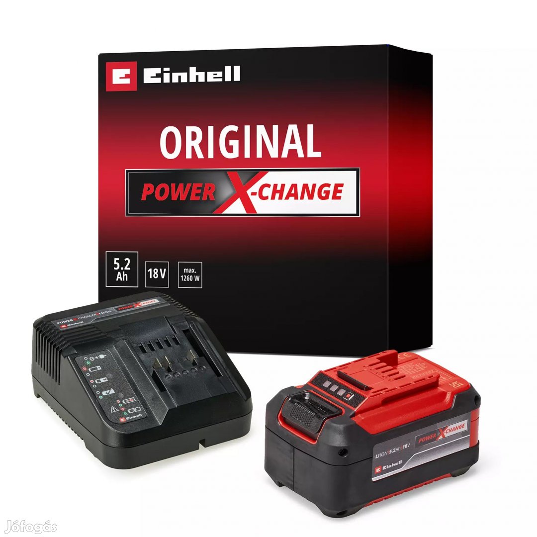 Einhell PXC Starter Kit 18V 5,2Ah akkumulátor és töltő (4512147)