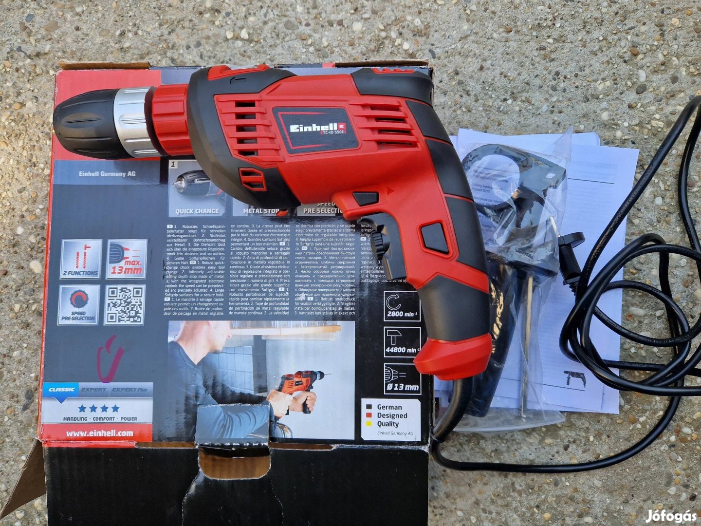 Einhell TC-ID 550 E Ütvefúróállapota új