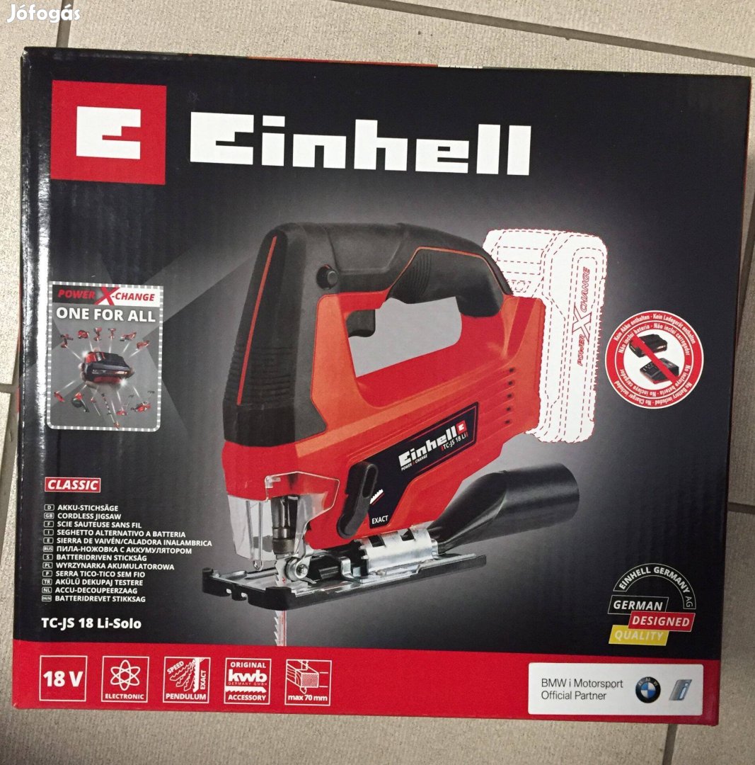 Einhell TC-JS 18 Li Solo Akkus dekopírfűrész 18V (4321209) (Akku-töltő