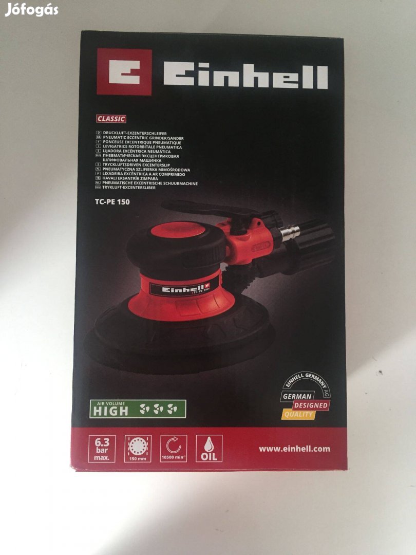 Einhell TC-PE 150 Excenter csiszoló, sűrített levegős 150mm 6,3bar (41