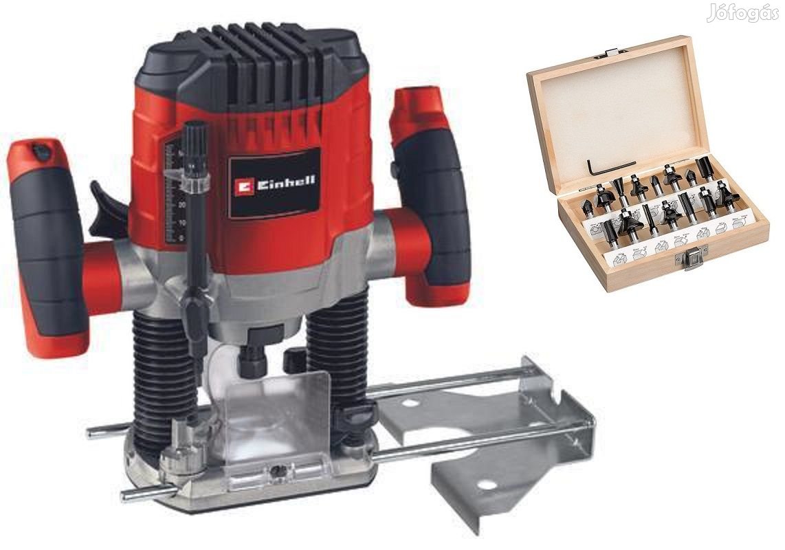 Einhell TC-RO 1155 Kit felsőmaró 1100W + 15db-os marófejkészlet (43504