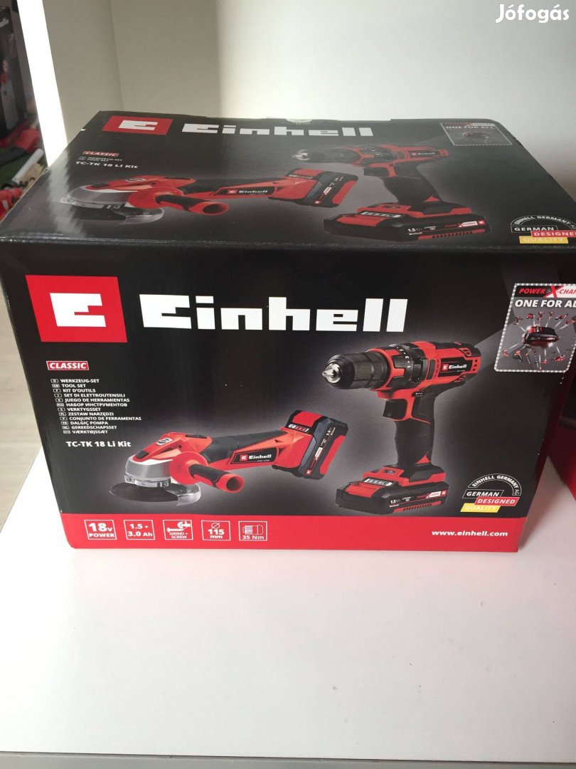 Einhell TC-TK 18 Li Kit Akkus Gépszett Fúró-csavarozó+Sarokcsiszoló (4