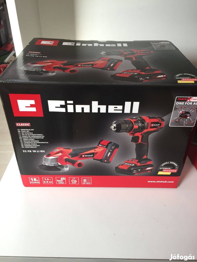 Einhell TC-TK 18 Li Kit Akkus Gépszett Fúró-csavarozó+Sarokcsiszoló (4