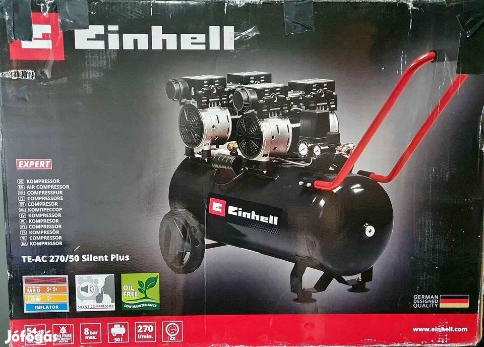 Einhell TE-AC 50 L Silent csendes kompresszor új!