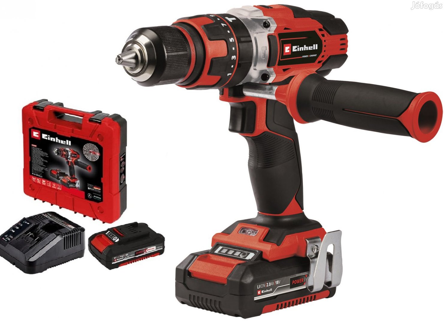 Einhell TE-CD 18/48 Li-i (2x2,0Ah) Akkus ütvefúró-csavarozó 48Nm  2 db