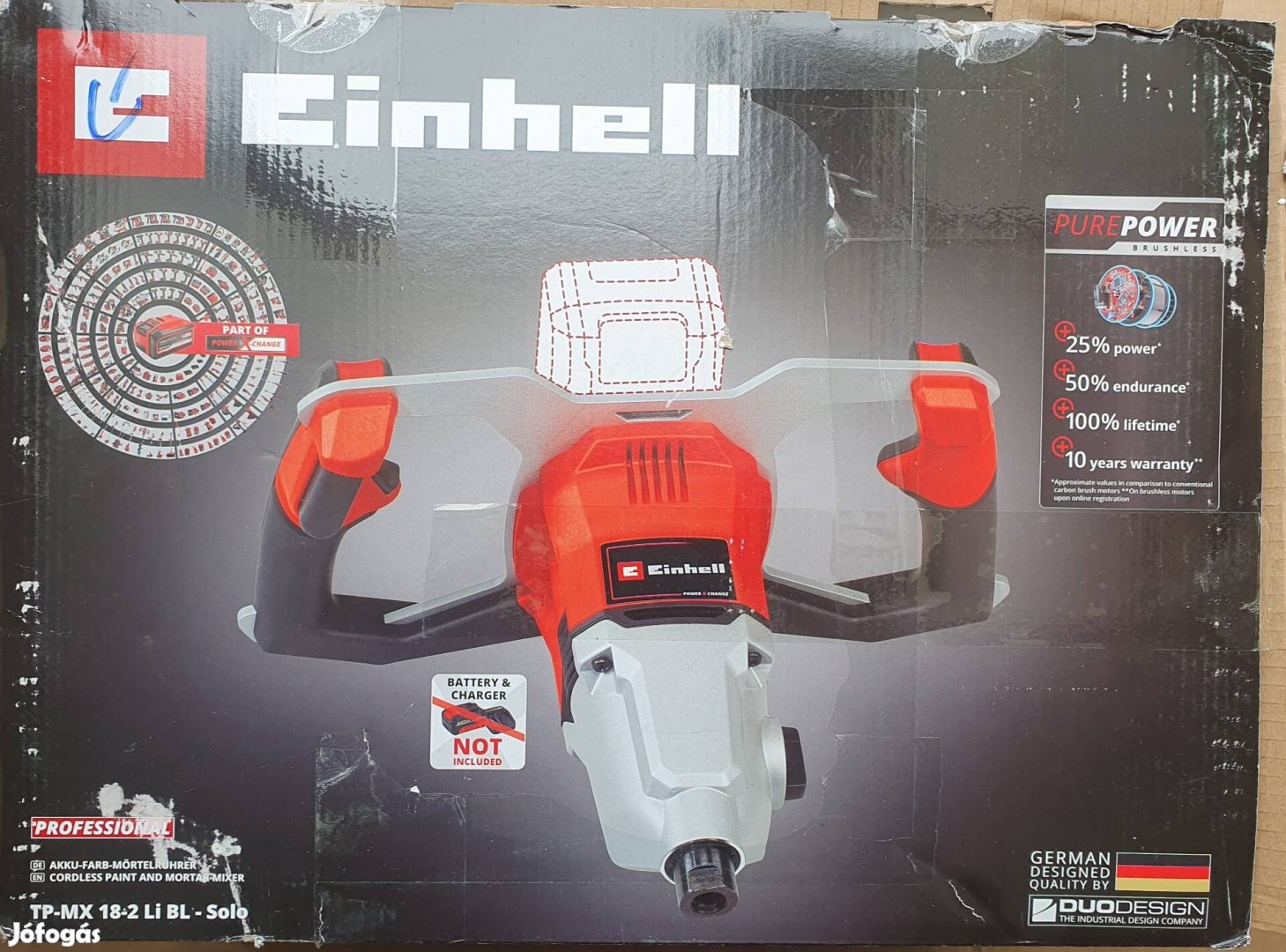 Einhell TP-MX 18-2 BL Solo habarcskeverőállapota új