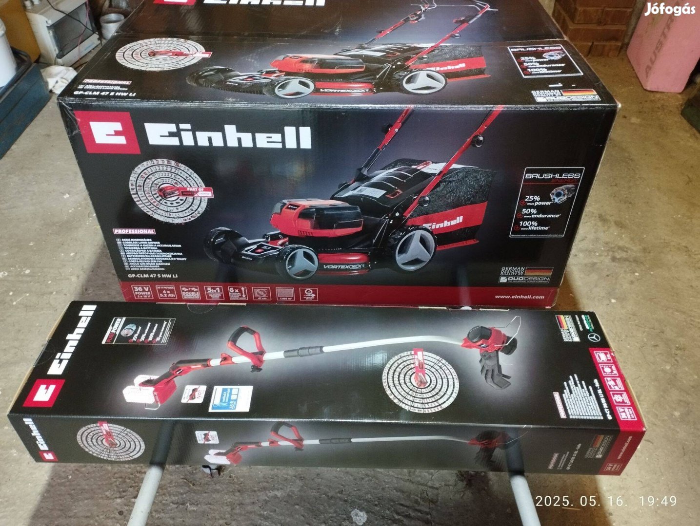 Einhell akkumulátoros fűnyíró és szegély nyíró egyben eladó