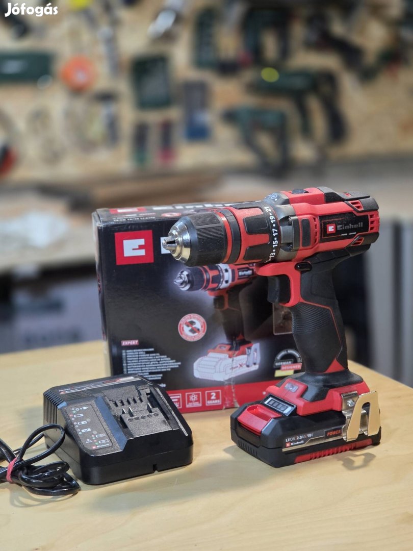 Einhell akkus fúrócsavarozó TE-CD 18/40 Li-Solo 18V + töltő + akku