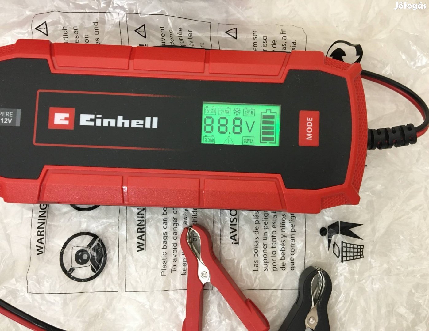 Einhell akkutöltő 6A 12/6V akkumlátor töltő