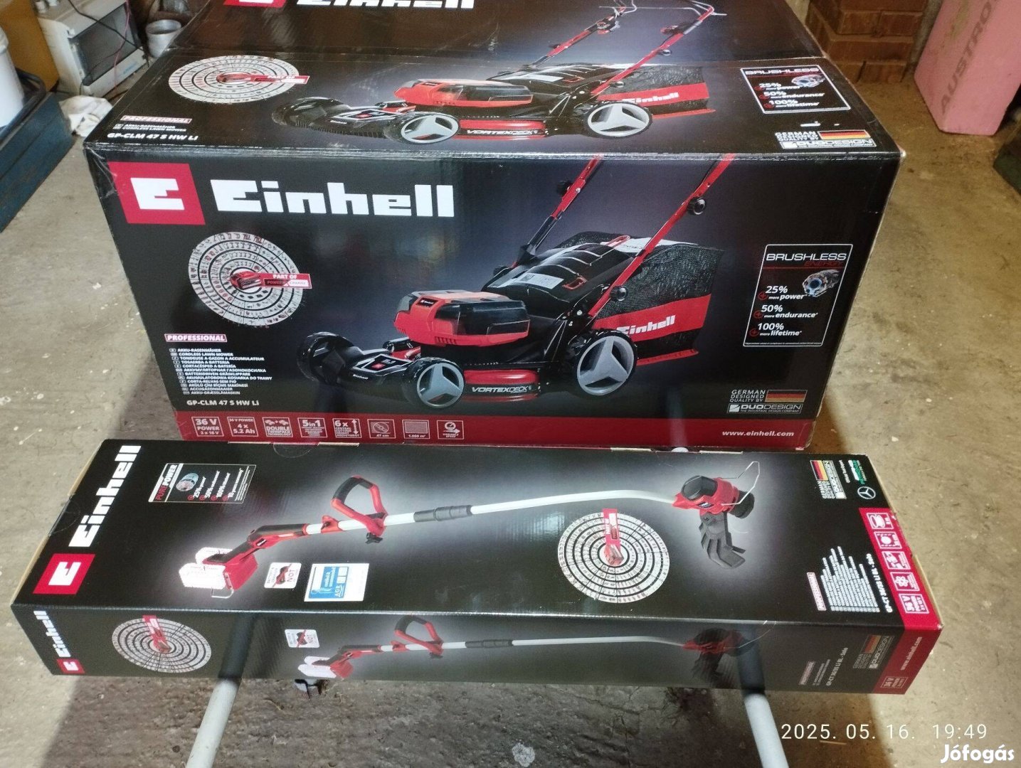 Einhell professional akkus fünyíró, plusz szegély nyíró