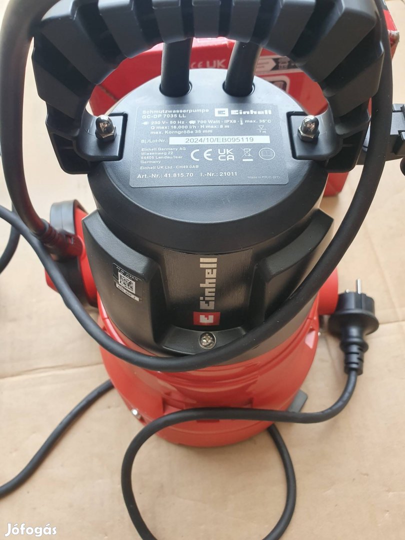 Einhell szivattyú GC-DP 7835 LL szennyvíz szivattyú  