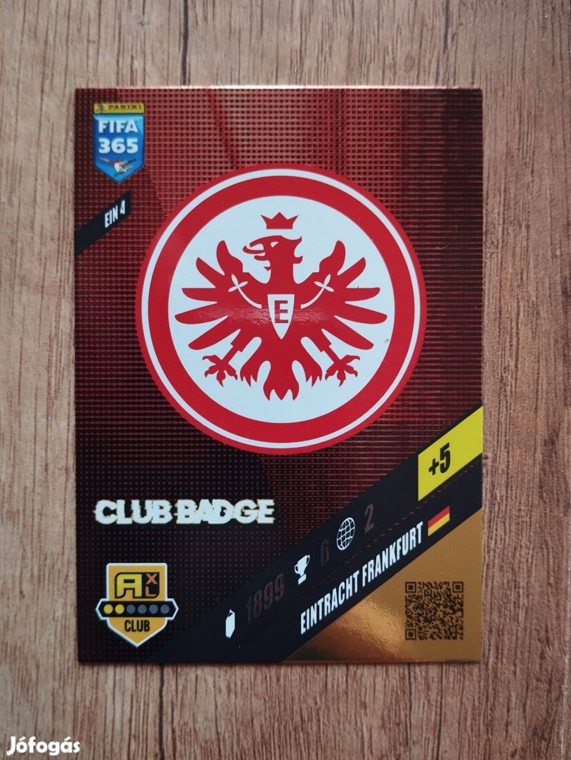 Eintracht Frankfurt FIFA 365 2024 Club Badge Címer Logo focis kártya