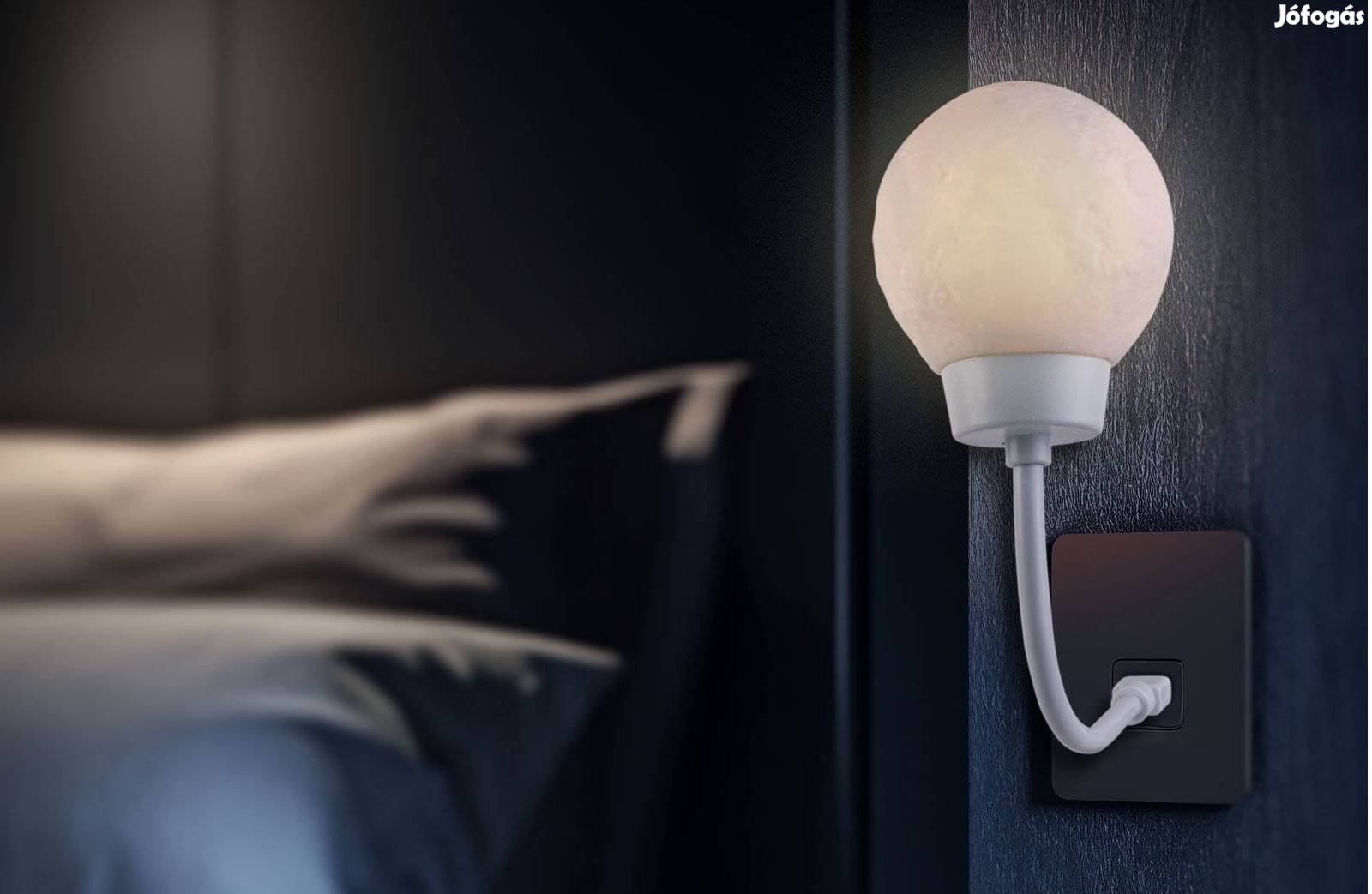 Éjjeli hangulatfény USB-s Hordozható - Holdlámpa szórt fény flexibilis