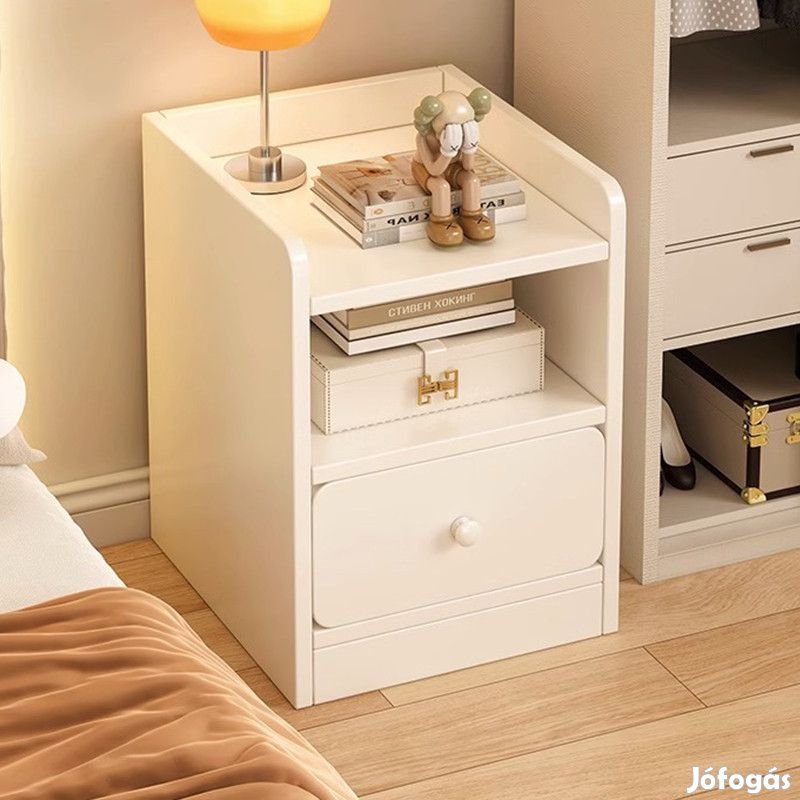 Éjjeliszekrény fiókkal 40x30x50cm fehér FUR1821-1