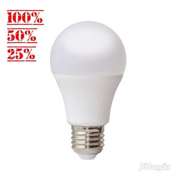 Eko-Light E27 LED izzó szabályozható 100%/50%/25% 9W 820lm 4000K