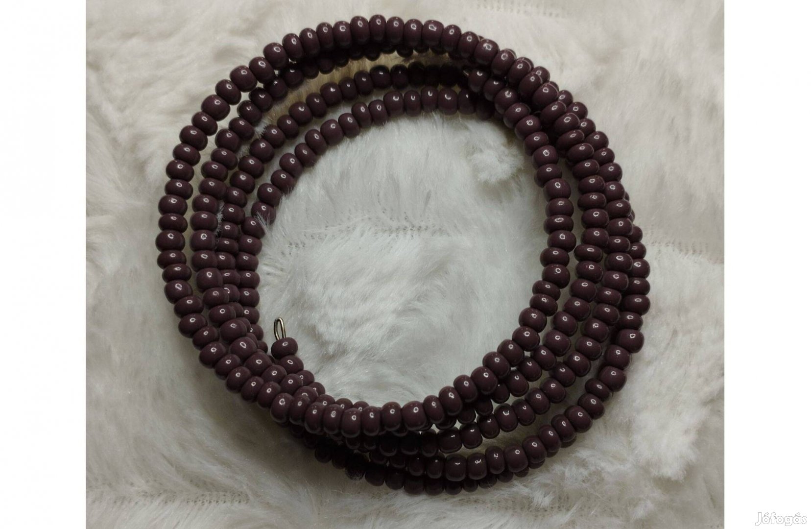 Ékszer karkötő 6 soros memóriadrótos lila új