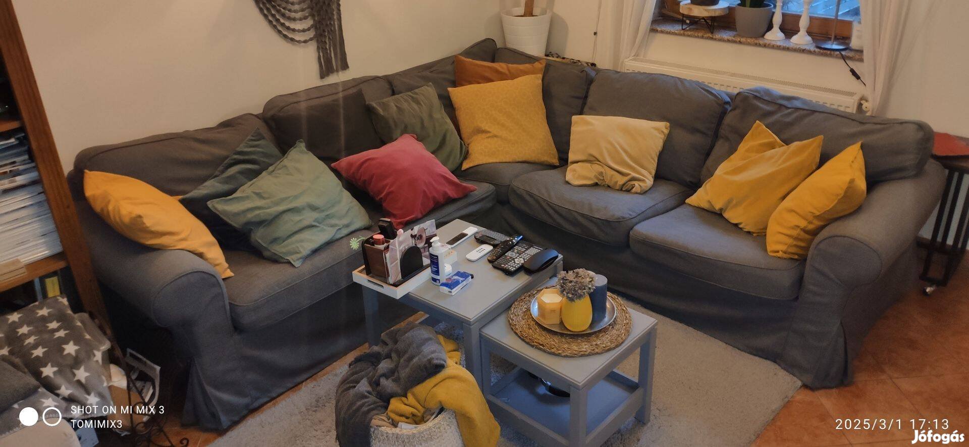 Ektorp 4 személyes sarokkanapé ( IKEA )