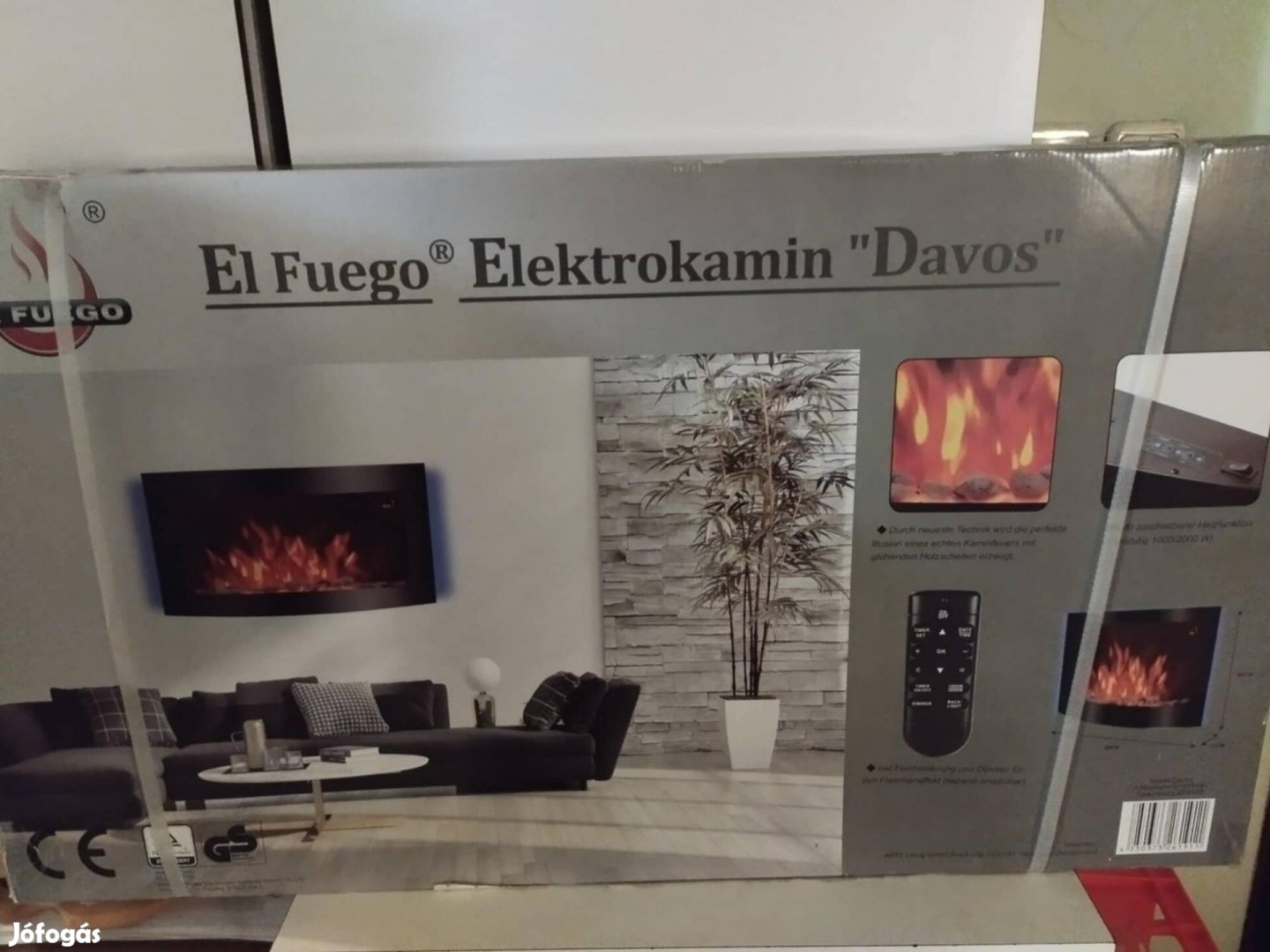 El Fuego Davos elektromos kandalló új