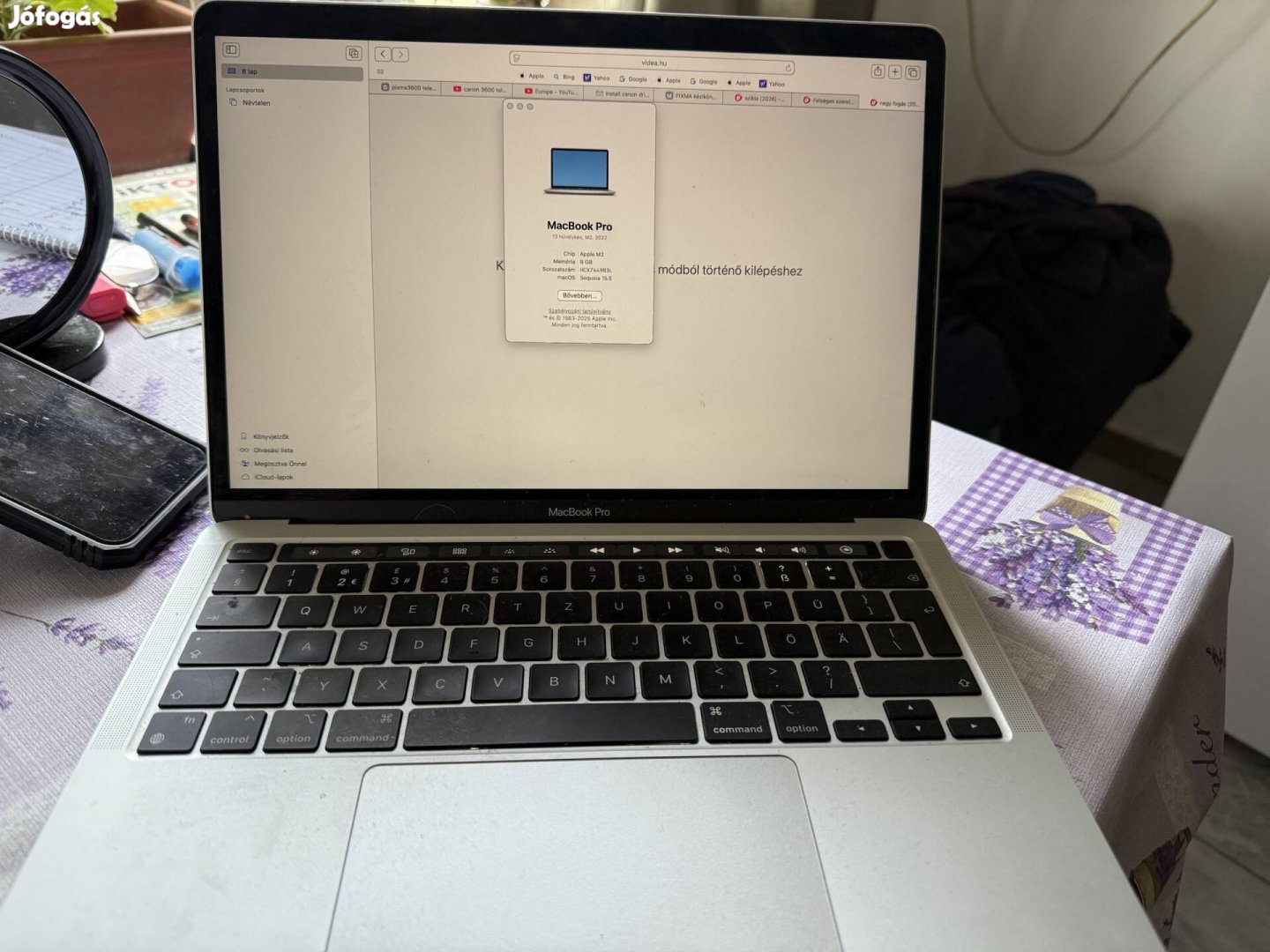 Eladnám szeretett Macbook pro m