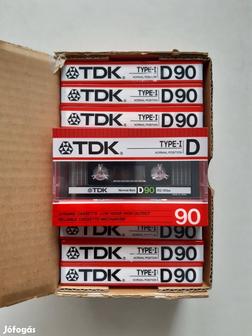 Eladó 10 db új bontatlan TDK D90 audio kazetta magnókazetta