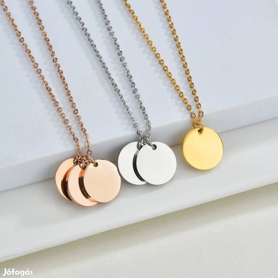 Eladó 113 db gravírozható ékszer nyaklánc új, bontatlan, egyben!