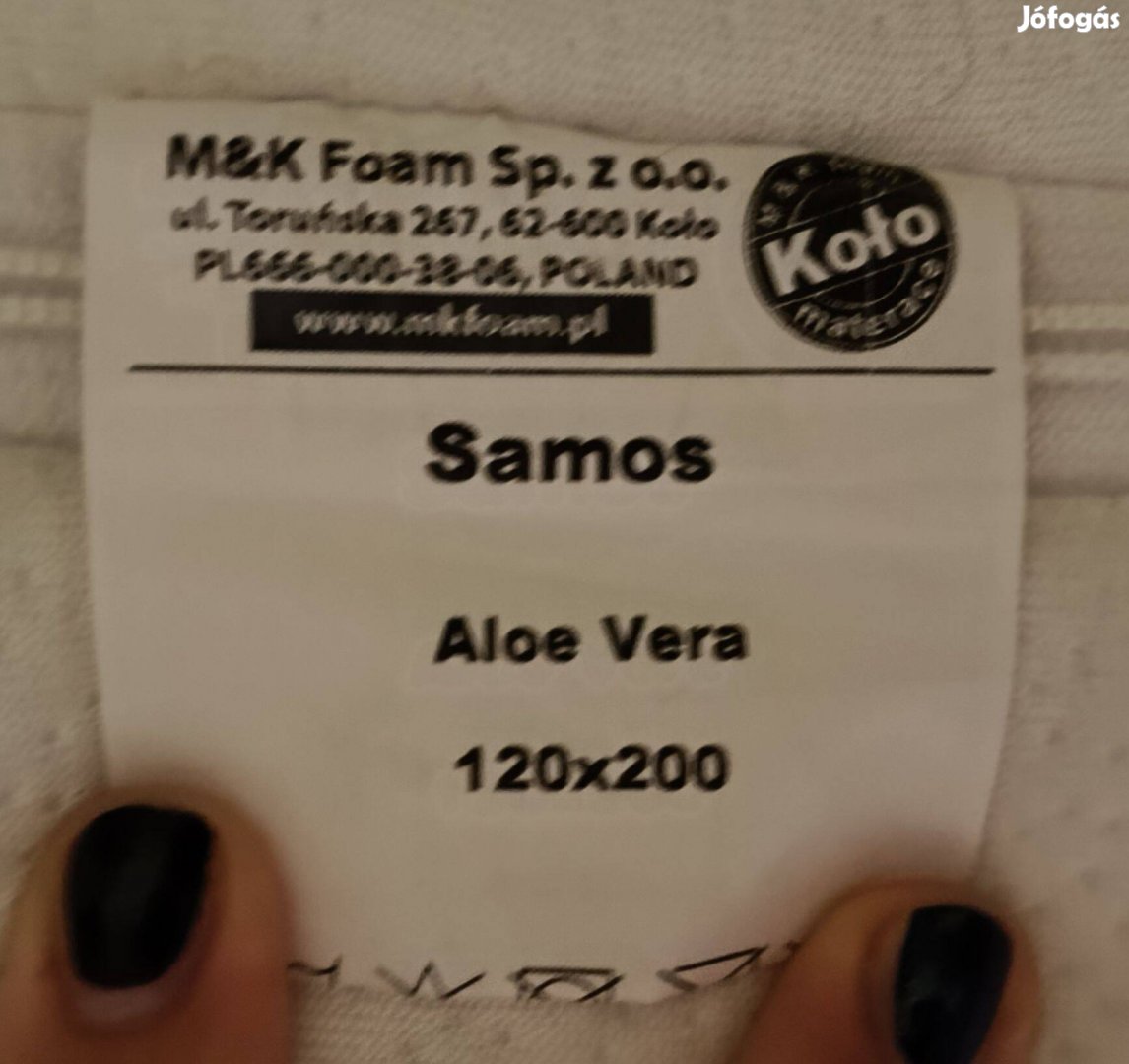 Eladó 120x200 rugós Samos matrac