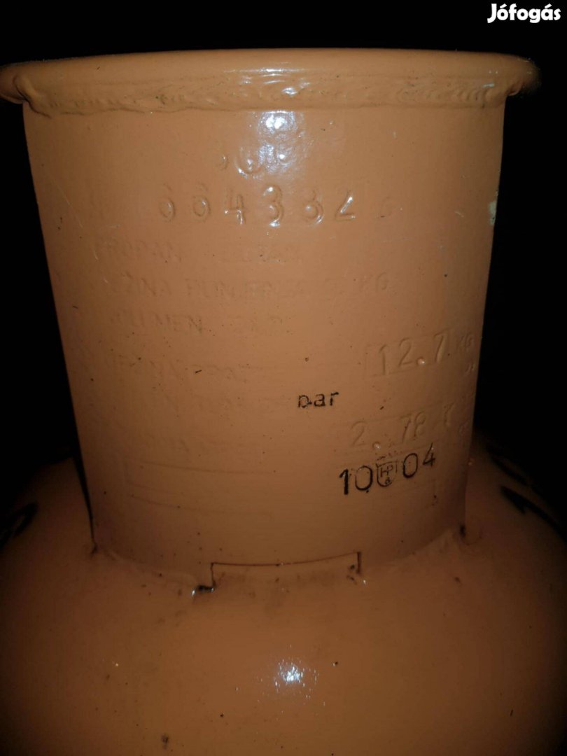 Eladó 12,7kg gázpalack