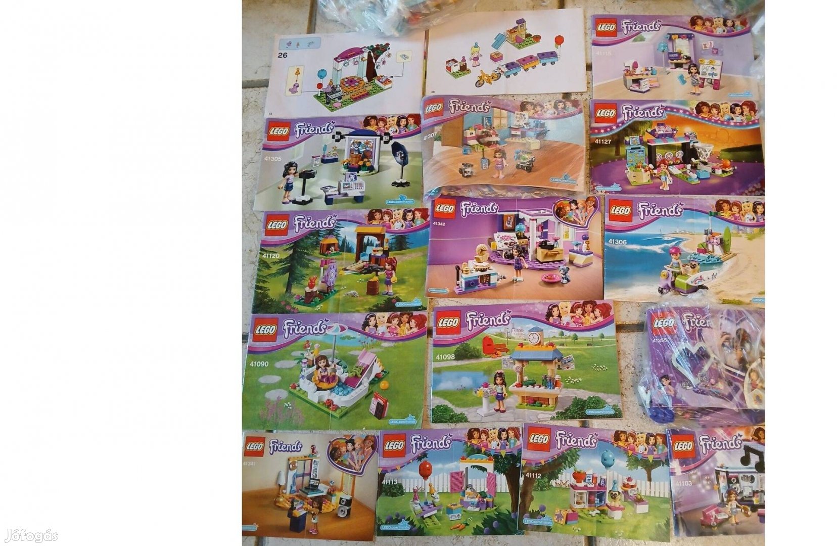 Eladó 16 db lego Friends készlet, útmutatóval félaron