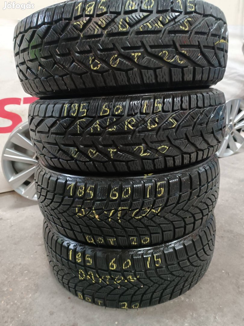 Eladó 185/60 R15 téli gumi szett 90-95% 