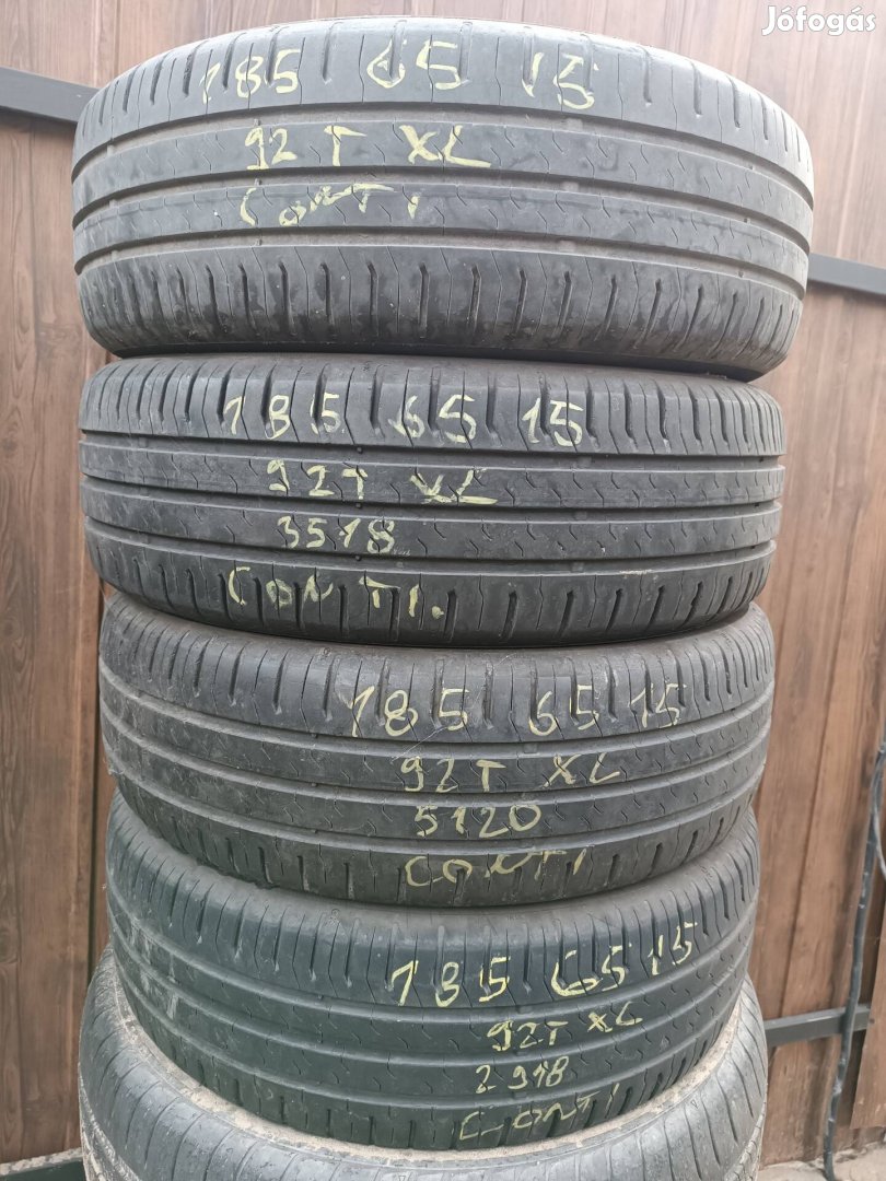 Eladó 185/65 R15 Continental nyári gumik 4e ft/db