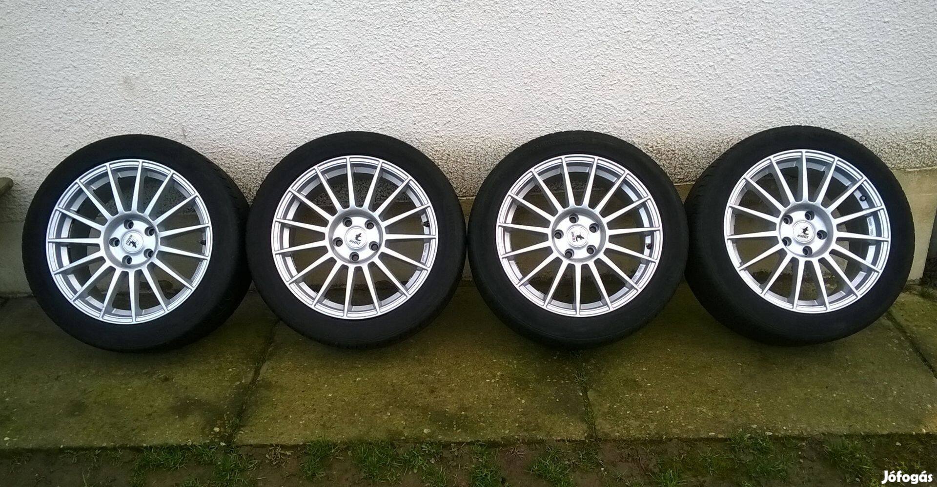 Eladó 18-as 5x114.3-as Itwheels alufelni 245/45R18 nyári gumival