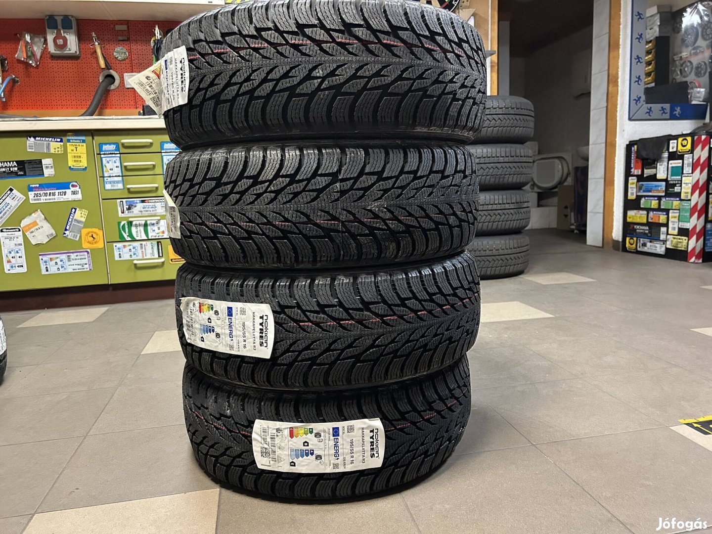 Eladó 195/55 r16 Nokian téli gumi!