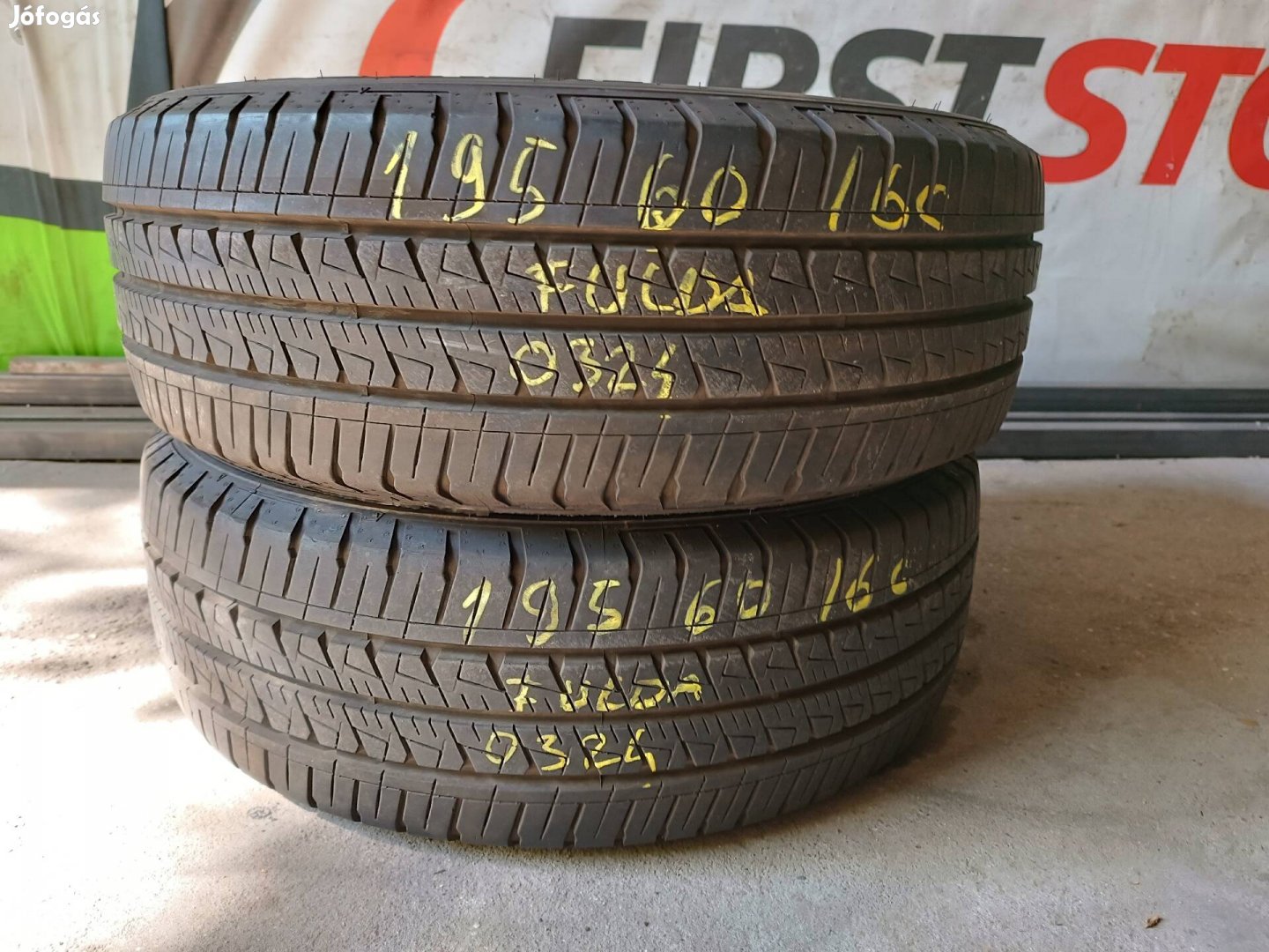 Eladó 195/60 R16C Continental Fulda nyári gumi szett, kisteherautó